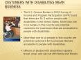 Customers with Disabilities Mean Business PowerPoint PPT Presentation