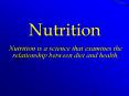 Nutrition PowerPoint PPT Presentation
