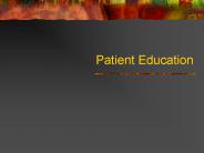 Patient Education