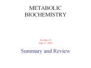 METABOLIC BIOCHEMISTRY
