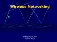 Wireless Networking PowerPoint PPT Presentation