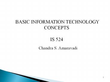BASIC INFORMATION TECHNOLOGY CONCEPTS
