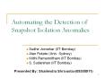 Automating the Detection of Snapshot Isolation Anomalies PowerPoint PPT Presentation