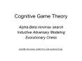 Cognitive Game Theory PowerPoint PPT Presentation