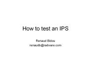 How to test an IPS
