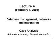 Lecture 4 (February 8, 2003)