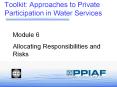 Toolkit: Approaches to Private Participation in Water Services PowerPoint PPT Presentation