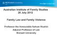 Australian Institute of Family Studies 26 July 2012 PowerPoint PPT Presentation