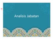 Analisis Jabatan