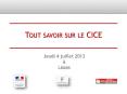 Tout savoir sur le CICE PowerPoint PPT Presentation