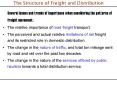 The Structure of Freight and Distribution PowerPoint PPT Presentation