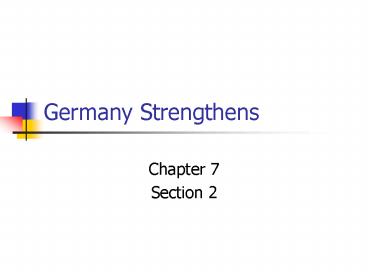 Germany Strengthens