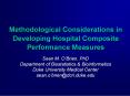 Methodological Considerations in Developing Hospital Composite Performance Measures PowerPoint PPT Presentation