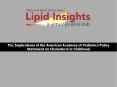 Lipid Screening and Cardiovascular Health in Childhood Discussion of the AAP July 2008 Clinical Report PowerPoint PPT Presentation