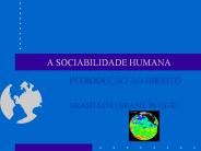 A SOCIABILIDADE HUMANA