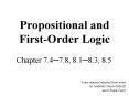 Propositional and First-Order Logic PowerPoint PPT Presentation