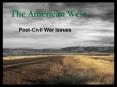 The American West PowerPoint PPT Presentation