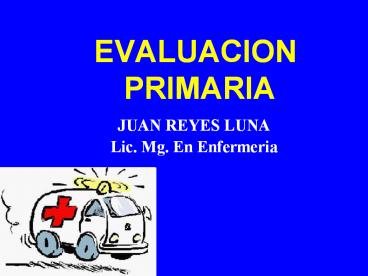 EVALUACION  PRIMARIA