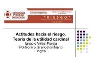 Actitudes hacia el riesgo. Teor