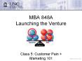 Class 5: Customer Pain   Marketing 101 PowerPoint PPT Presentation