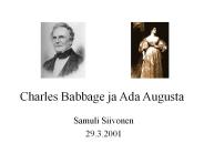 Charles Babbage ja Ada Augusta