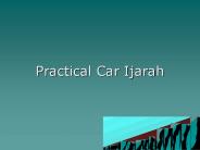 Practical Car Ijarah
