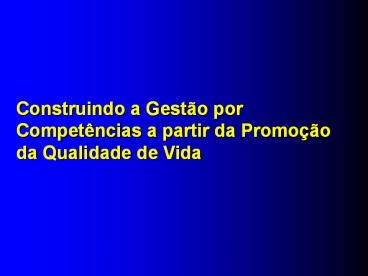 Construindo a Gest