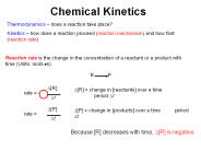 Chemical Kinetics