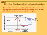 Chemical Kinetics : rate of a chemical reaction