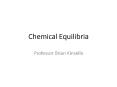 Chemical Equilibria PowerPoint PPT Presentation
