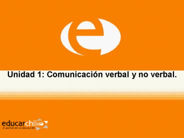 Unidad 1: Comunicaci