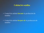 Calidad de semillas