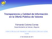Transparencia y Calidad de Informaci