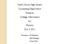 Pacific Grove High School PowerPoint PPT Presentation