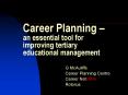 Career Planning  PowerPoint PPT Presentation