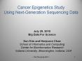 Cancer Epigenetics Study Using Next-Generation Sequencing Data PowerPoint PPT Presentation