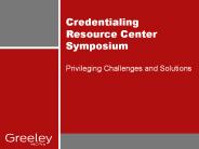 Credentialing Resource Center Symposium