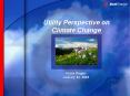 Utility Perspective on Climate Change PowerPoint PPT Presentation