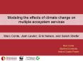 Modeling the effects of climate change on multiple ecosystem services PowerPoint PPT Presentation