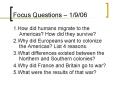 Focus Questions  PowerPoint PPT Presentation
