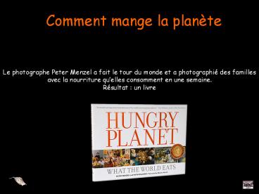 Nourriture pour la semaine