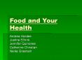 Food and Your Health PowerPoint PPT Presentation