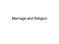 Marriage and Religion PowerPoint PPT Presentation
