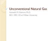 Unconventional Natural Gas