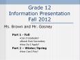 Grade 12 Information Presentation Fall 2012 PowerPoint PPT Presentation