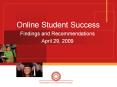 Online Student Success PowerPoint PPT Presentation