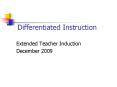 Differentiated Instruction PowerPoint PPT Presentation