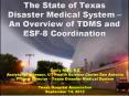 The State of Texas Disaster Medical System  PowerPoint PPT Presentation