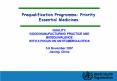 Prequalification Programme: Priority Essential Medicines PowerPoint PPT Presentation