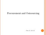 Production  and Operations Management: Manufacturing and  Services